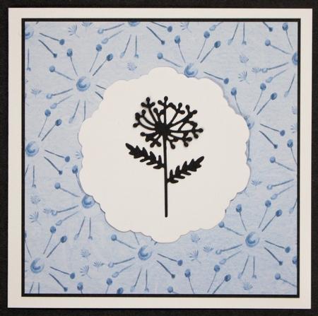 A4 Paper, Dandelion Clocks on Lilac Background by Marion Kimberley-Scott