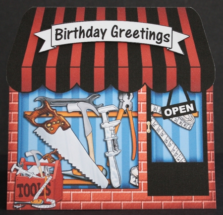 3D Shaped Card Kit - Little Tool Shop  by Marion Kimberley-Scott
