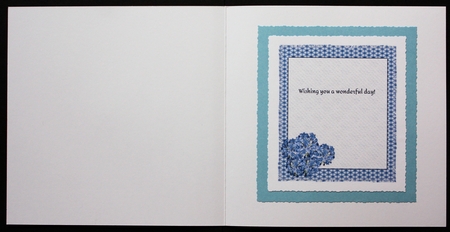 AGAPANTHUS: 2 Floral Inserts, 1 Blank, 1 WIth Short Verse/Sentiment by Marion Kimberley-Scott