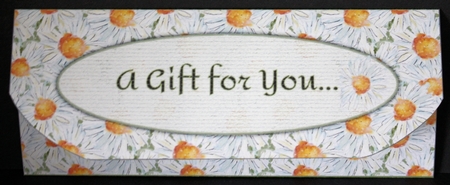 FIELD OF DAISIES MONEY WALLET:  Floral Patterned Wallet/Voucher Holder by Marion Kimberley-Scott