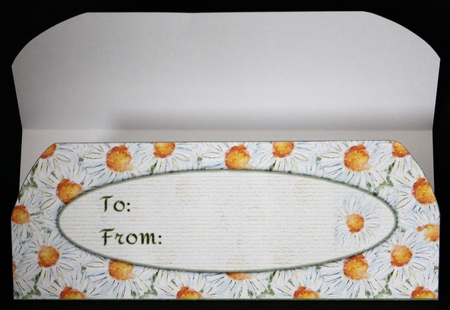 FIELD OF DAISIES MONEY WALLET:  Floral Patterned Wallet/Voucher Holder by Marion Kimberley-Scott