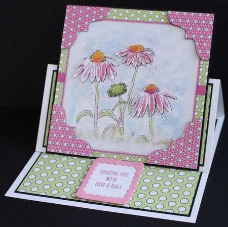 WHITE POLKA-DOTS ON GREEN: Multi-Directional A4 Background/Backing Paper With Commercial Use by Marion Kimberley-Scott