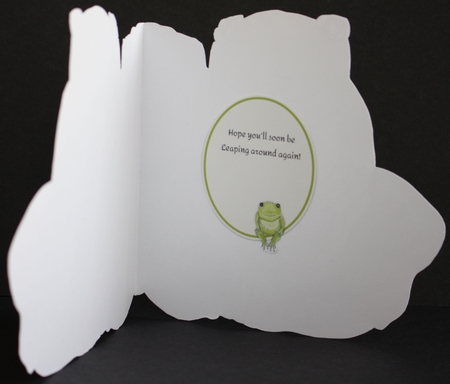 6 FROG MINI-INSERTS/MINI TOPPERS: 1 Blank, 1 With Verse, 4 With Short Verses/Sentiments by Marion Kimberley-Scott
