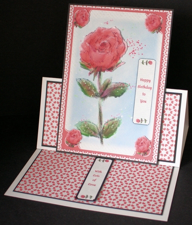 PINK PETAL HEART PATTERN: Multi-Directional A4 Background/Backing Paper With Commercial Use by Marion Kimberley-Scott