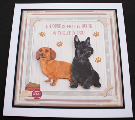 Love My Dog Decoupage 7x7ins Topper 8 by Marion Kimberley-Scott