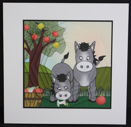 Farmyard Friends - Square stacker - Donkey by Marion Kimberley-Scott