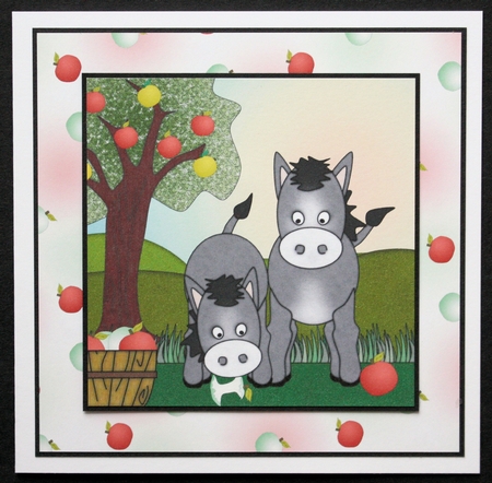 Farmyard Friends Background Paper - Apples by Marion Kimberley-Scott