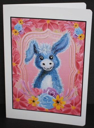 Large cute cartoon donkey topper by Marion Kimberley-Scott
