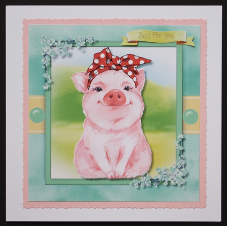 Piggys Red Polka Bandana by Marion Kimberley-Scott