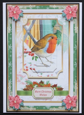 Christmas Robin Vintage Decoupage Topper by Marion Kimberley-Scott