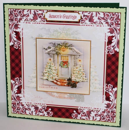 At Home for Christmas Lace Filigree Topper 2 by Marion Kimberley-Scott