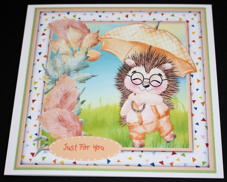 Hedgehog with Unberella by Marion Kimberley-Scott