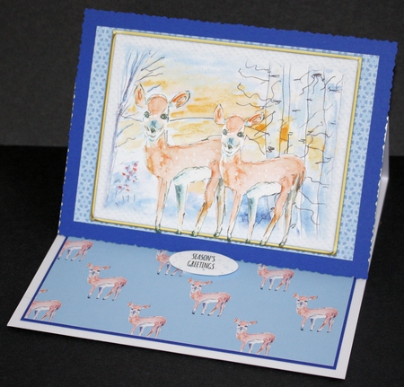 DEER BACKGROUND: A4 Background/Backing Paper With Commercial Use by Marion Kimberley-Scott