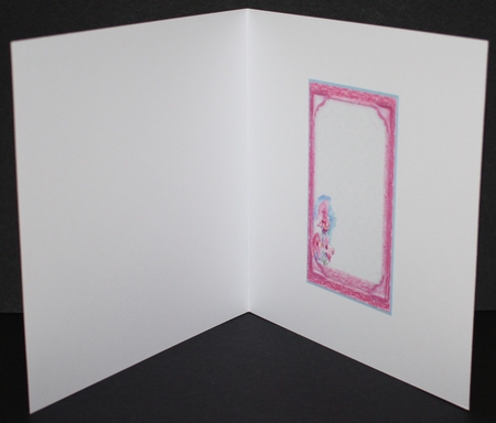 3 PINK GLADIOLI FLORAL INSERTS: 1 Blank, 2 With Verse by Marion Kimberley-Scott