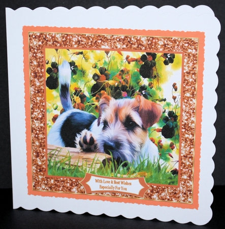 Sweet Little Terrier Puppy - 8x8 Mini Kit by Marion Kimberley-Scott