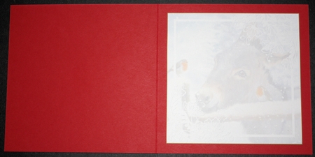 Christmas Vintage Donkey Insert 2 by Marion Kimberley-Scott