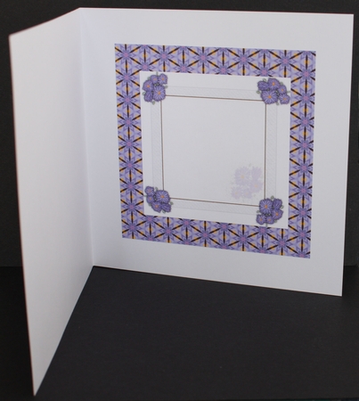 PURPLE GEOMETRIC BACKGROUND WITH GOLD FLECKS :A4  Multi-Directional Backing Paper, With Commercial Use by Marion Kimberley-Scott