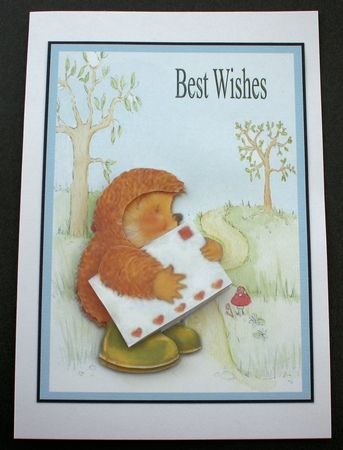 Best Wishes says Hedgehog by Marion Kimberley-Scott