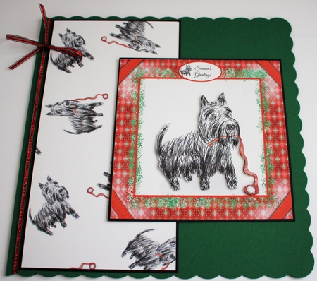 SCOTTIE DOG PATTERNED BACKGROUND: A4 Multi-Directional Backing Paper, With Commercial Use by Marion Kimberley-Scott