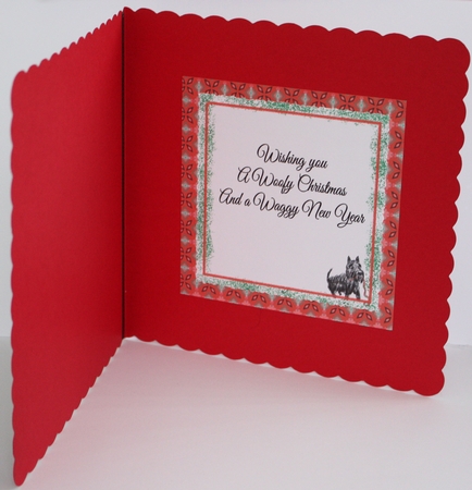 RED AND GREEN GEOMETRIC CHRISTMAS BACKGROUND: A4 Multi-Directional Backing Paper by Marion Kimberley-Scott
