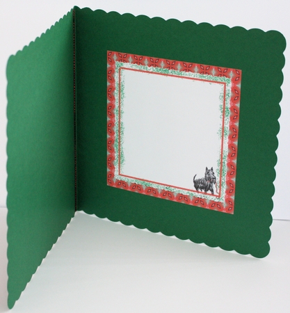 RED AND GREEN GEOMETRIC CHRISTMAS BACKGROUND: A4 Multi-Directional Backing Paper by Marion Kimberley-Scott