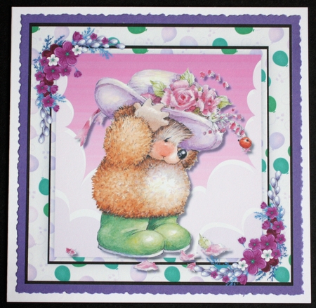 5, Card Fronts Hedgehogs and Rabbits  by Marion Kimberley-Scott