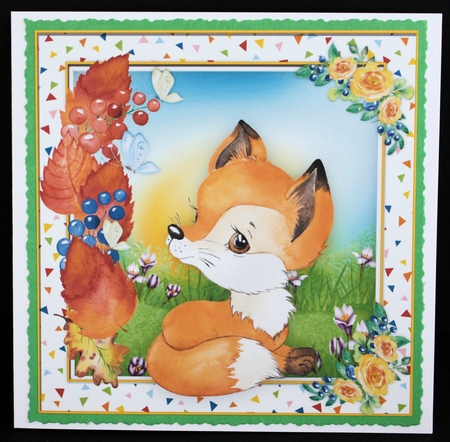 4, Card Fronts , Autumn Animals  by Marion Kimberley-Scott