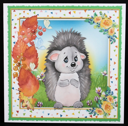 4, Card Fronts , Autumn Animals  by Marion Kimberley-Scott