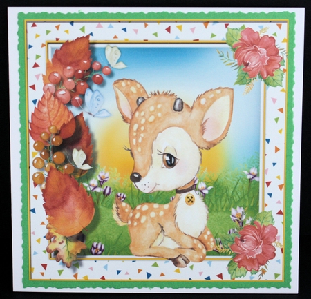 4, Card Fronts , Autumn Animals  by Marion Kimberley-Scott
