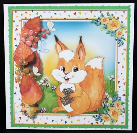 4, Card Fronts , Autumn Animals  by Marion Kimberley-Scott