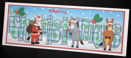 Christmas Donkey Santa CHRISTMAS large dl 2 by Marion Kimberley-Scott