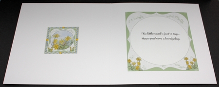 CELANDINES: 4 Sheet Yellow Wild Flower Mini-Kit With Decoupage & Background by Marion Kimberley-Scott