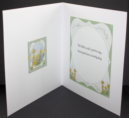 CELANDINES: 4 Sheet Yellow Wild Flower Mini-Kit With Decoupage & Background by Marion Kimberley-Scott
