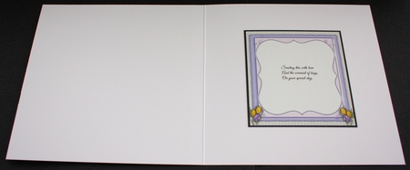 PROMISE OF SPRING: 2 Crocus Inserts, 1 Blank, 1 With Verse, Plus 3 Bonus Verses/Sentiments by Marion Kimberley-Scott