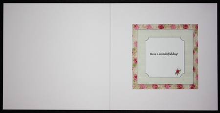 RED AND PINK ROSE INSERT: Blank Insert With 2 Additional Verses by Marion Kimberley-Scott