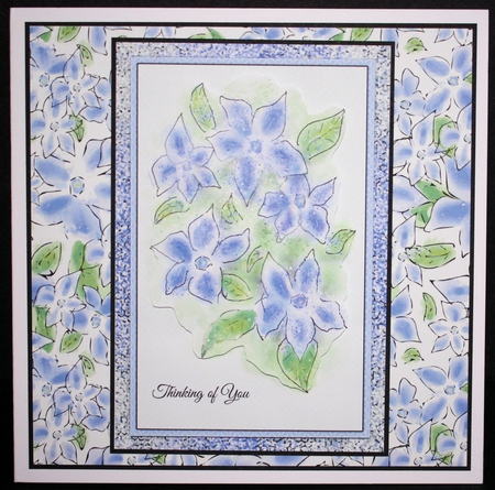 PERIWINKLES: A4 Multi-Directional Background/Backing Paper by Marion Kimberley-Scott
