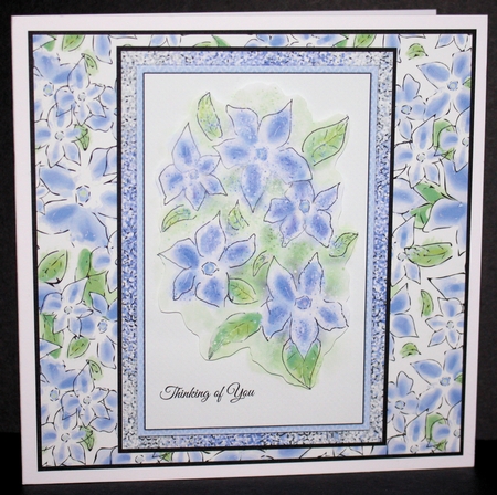 PERIWINKLES: A4 Multi-Directional Background/Backing Paper by Marion Kimberley-Scott