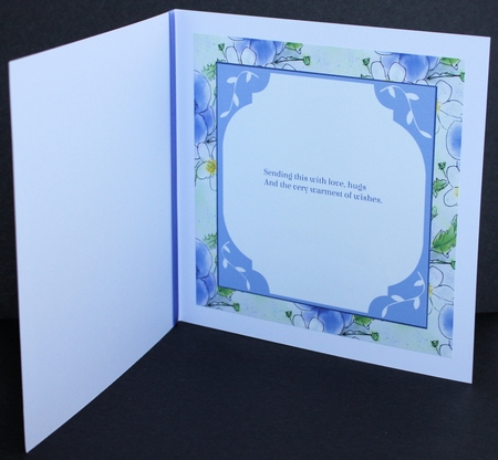 PURPLE AND WHITE ANEMONES: A4 Multi-Directional FloralPatterned Background/Backing Paper by Marion Kimberley-Scott