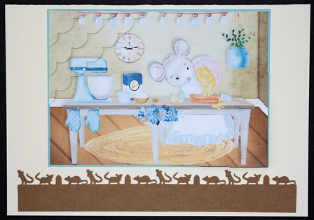 Little Baker Mouse Deckle Edge Stacker by Marion Kimberley-Scott