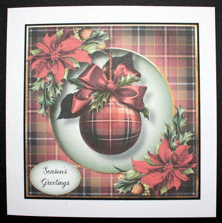 The Tartan Bauble 8x8 by Marion Kimberley-Scott