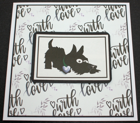 With Love Pattern Background Paper 1 by Marion Kimberley-Scott