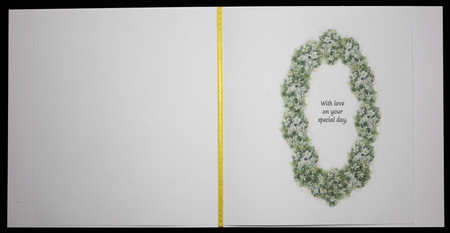 3 WHITE JASMINE FLORAL INSERTS: 1 Blank, 2 With Verse/Sentiments by Marion Kimberley-Scott