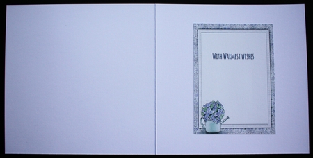 4 FLORAL WATERING CAN INSERTS: 1 Blank, 3 with Verse/Sentiments , Plus Bonus Verse and Cut and Fold Gift Tag/Mini Topper by Marion Kimberley-Scott