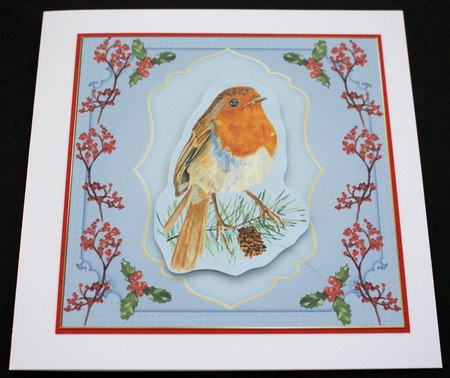 Winter bird card front 1 by Marion Kimberley-Scott