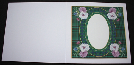 Floral tartan blank insert 2 by Marion Kimberley-Scott