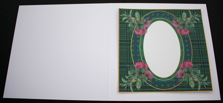Floral tartan blank insert 3 by Marion Kimberley-Scott