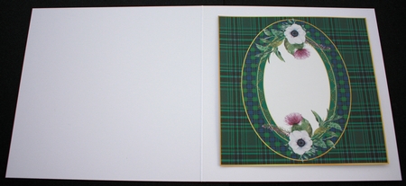 Floral tartan blank insert 4 by Marion Kimberley-Scott
