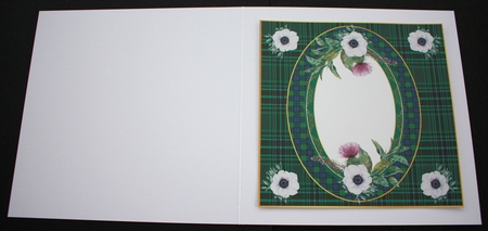 Floral tartan blank insert 5 by Marion Kimberley-Scott