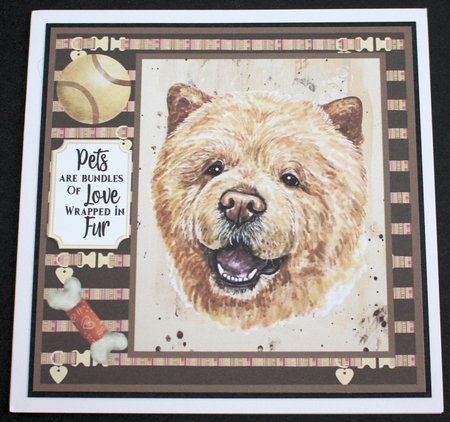 Chow Chow card front  by Marion Kimberley-Scott