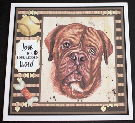 French Mastiff card front  by Marion Kimberley-Scott